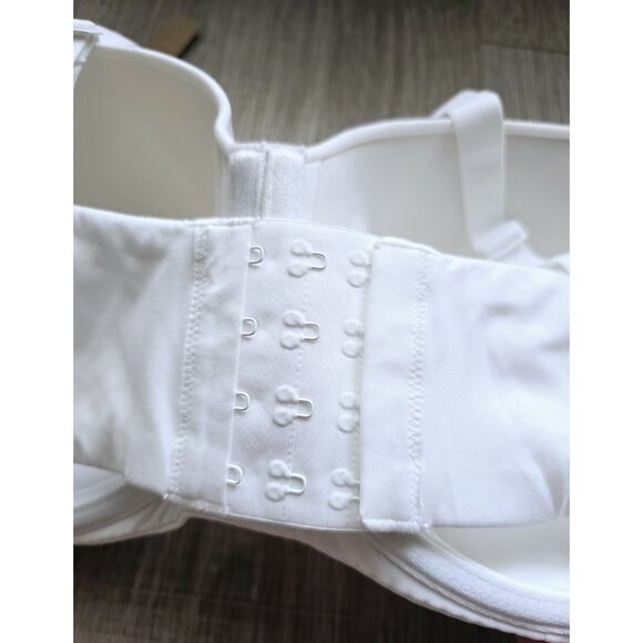 Skims Fits Everybody White Marble Underwire Lined Strapless Convertible Bra 46D - Picture 4 of 11